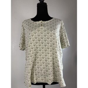 Vintage Faded Glory Womens XL floral Tshirt Y2K‎ 100% Cotton